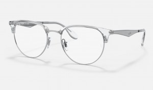 Men's Ray Ban RB6396 Optics Eyeglasses Silver | 632597-ODH