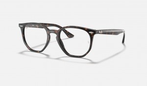 Men's Ray Ban RB7151 Hexagonal Optics Eyeglasses Black | 657902-EON
